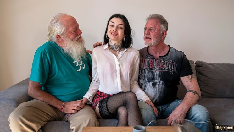 [Oldje] - Maid's Deepthroat Delight with Older Guy - Bruno - Chel - Snow DeVille