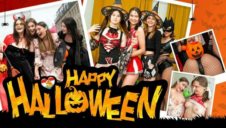 [ClubSweethearts] - European Babes Halloween Sex