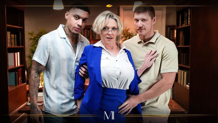 [ModernDaySins] - Creamy Blondes In Interracial Threesomes