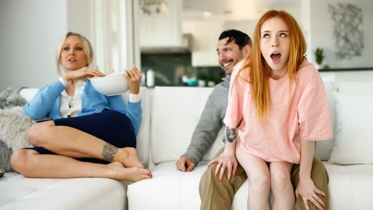 [Dilfed] - Brunette Teen Cheats with Stepdad - Tommy Pistol - Madi Collins