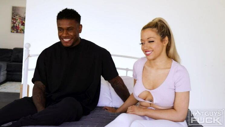 [HotGuysFuck] - Brunette Francesca Rossi with Big Tits and Big Ass Gets Fucked by Calvin Beckham