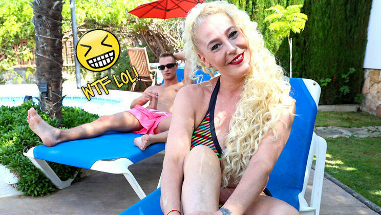 [Grandmams] - Blowjob and Doggystyle with Blondes