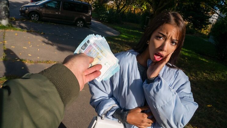 [PublicAgent] - European Lia's Thong Tease Turned Hardcore