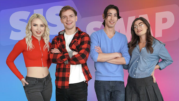 [SisSwap] - PAWG Stepsister and Friends Cum Together