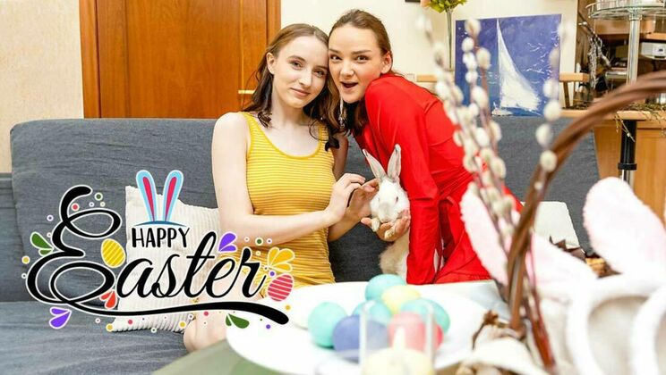 [ClubSweethearts] - Brunette Babes in Easter Lesbian Action - Olivia Trunk - Erika Mori