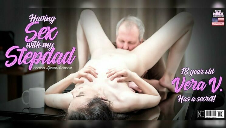 [Mature.nl] - Naughty Stepdaughter Vera V. Seduces Older Stepdad