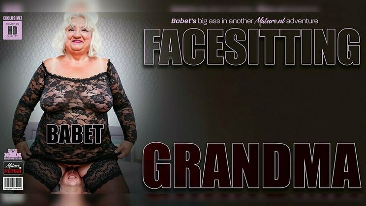 [Mature.nl] - Granny Babet's Big Ass on Roberto's Face