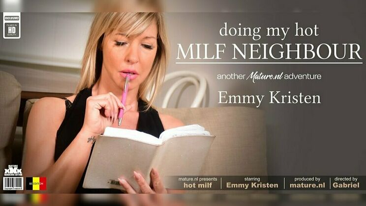 Sexy Milf Emmy Kristen Rides Neighbour's Cock