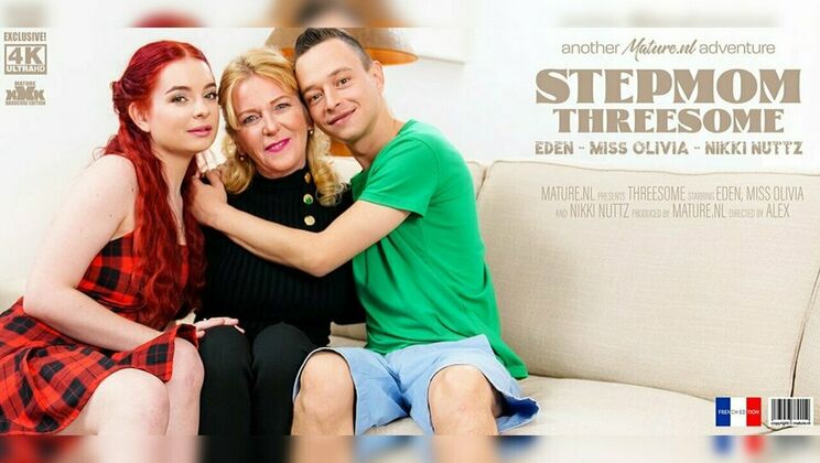 [Mature.nl] - Stepmom Eden and Miss Olivia Get Intimate with a New Boyfriend