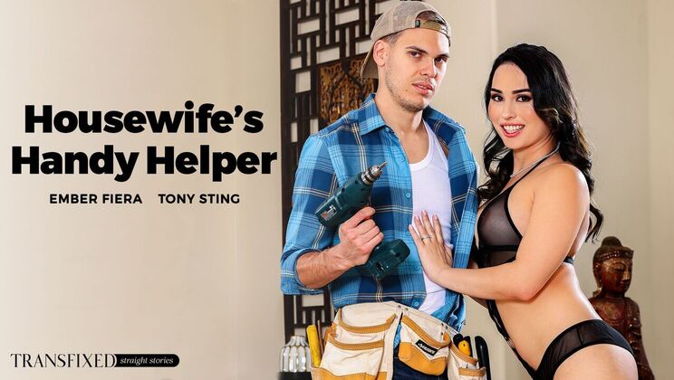 [Transfixed] - Rimming Housewife's Shemale Extravaganza - Tony Sting - Ember Fiera