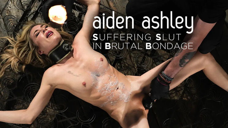[DeviceBondage(Kink)] - Aiden Ashley: Skinny Brunette in Brutal Bondage