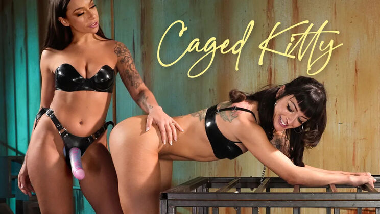 [EverythingButt(Kink)] - Kitty in Cage: April Olsen and Charlie Valentine Anal Play - April Olsen - Charlie Valentine