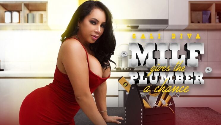 [SEXMEX] - Big Tits Brunette Gali Diva Seduces Plumber