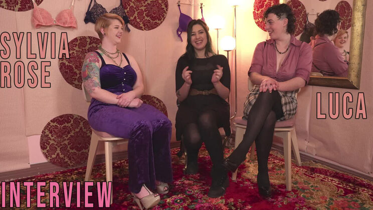 Big Tits and Lingerie: Luca's Bra Fitting with Sylvia Rose