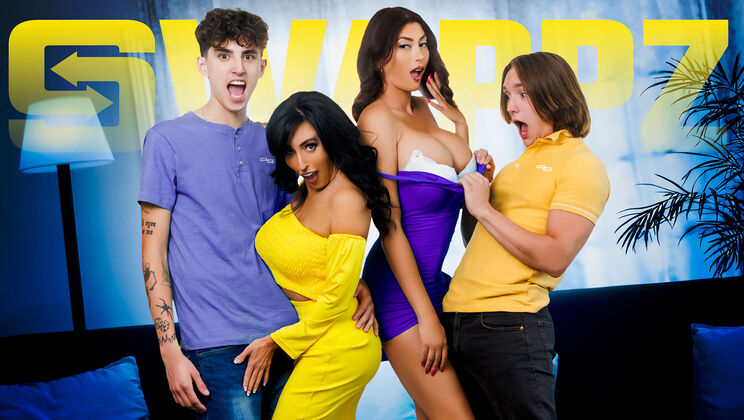 [MomSwap] - The Twisted Game of Cum and Spanking - Lola Pearl - Dylan Ledger - Abi James - Axel Haze