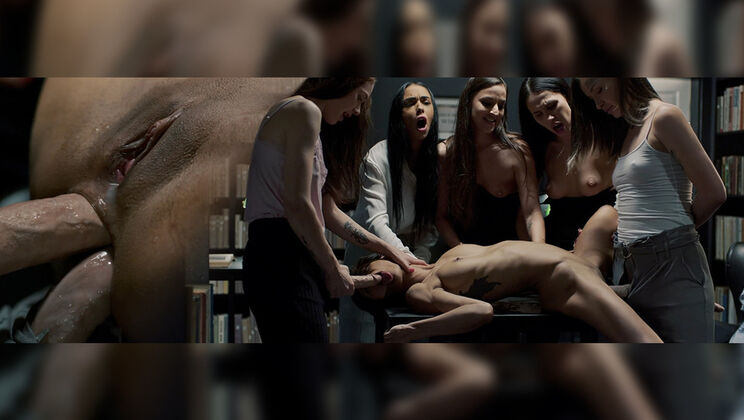 [FutanariXXX] - Lesbian Bukkake Party