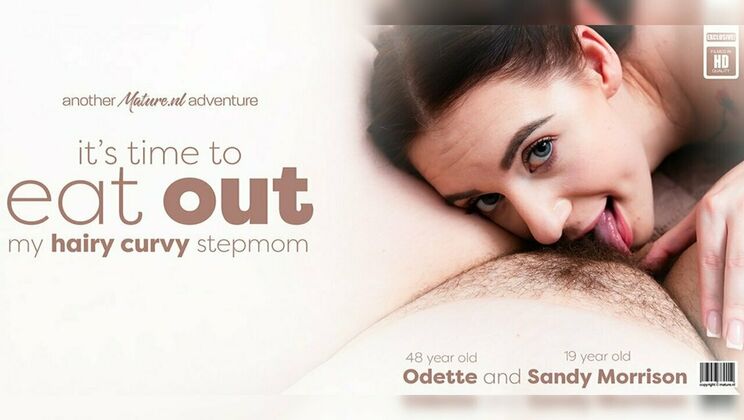 Odette's Hairy Pussy Licked by Sandy
