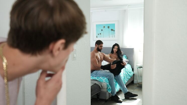 [MyPervyFamily] - Stepmom Victoria June Cheats with Stepson - Big Tits, Blowjob, and Deepthroat