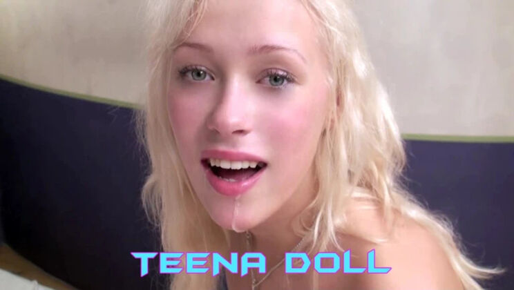 [WakeupnFuck] - Young Blonde Teena Doll Striptease and Blowjob - Teena Doll