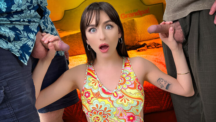 [NotMyGrandpa] - Taboo Challenge: Old and Young Threesome with Lana Smalls
