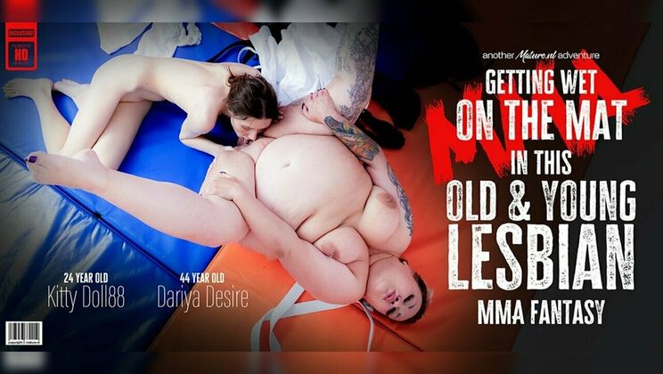 Old & Young Lesbian Sex: Dariya Desire and Kitty Doll88 Explore Pussy Licking and Face Sitting