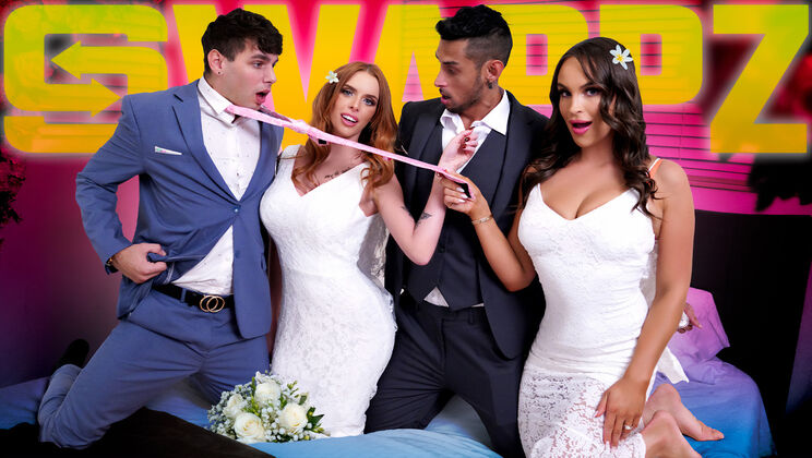 [MomSwap] - Taboo Wedding Cheat: Stepmom and Redhead Threesome Action