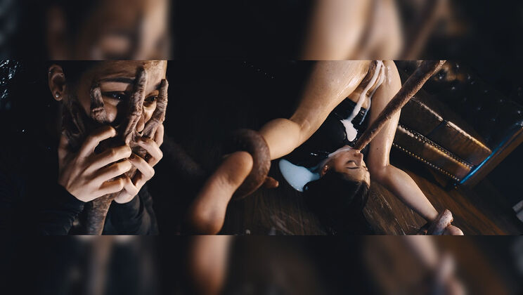 Bondage Teen Gets Double Penetrated