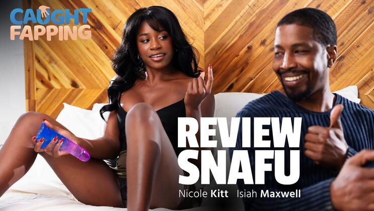 [CaughtFapping] - Squirt Orgy: Ebony & Brunette Star - Isiah Maxwell - Nicole Kitt