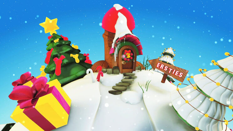 [Ersties] - Big Tits Blonde and Brunette Lesbians with Sex Toys Advent