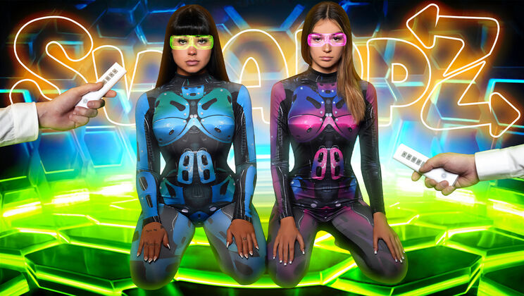 [SisSwap] - Brunette Robo-Stepsis Beca Barbie 69 - Jayden Marcos - Sage Roux - Beca Barbie - Della Cate