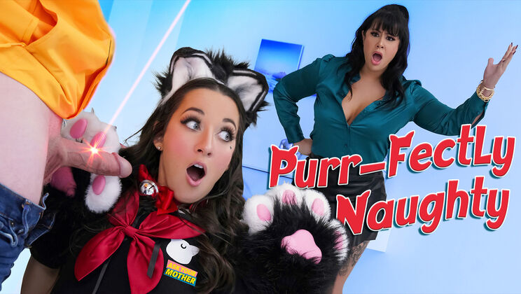 [AskYourMother] - Taboo Threesome: Stepmom, Neko Girl, and Horny Stepson Go Wild