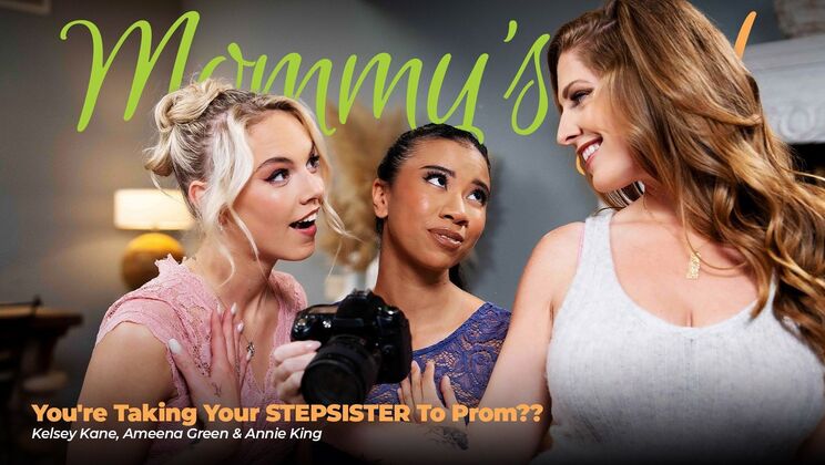 [Girlsway] - Blonde Stepsister and Brunette Stepmom Get Close at Prom
