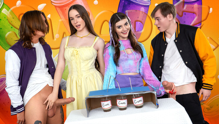 [SisSwap] - Brunette Babe with Belly Piercing Takes Double Penetration - Hazel Moore - Anthony Pierce - Axel Haze - Pixie Smalls - Julia James