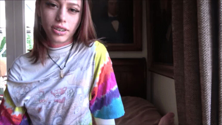 [FamilyTherapy] - Brunette Petite Teenager Cumshot in POV - Laya Rae