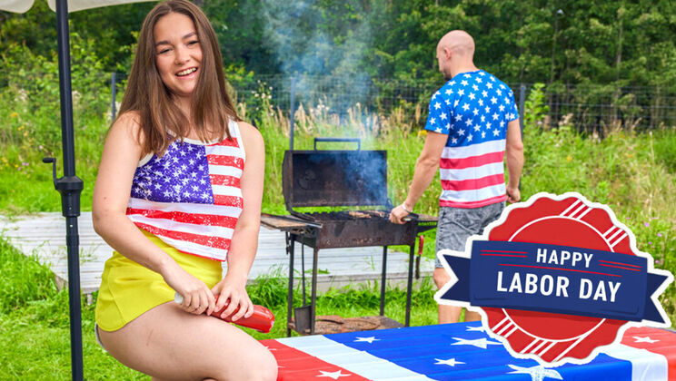 [ClubSweethearts] - Hazel Grace & Aleks Sam Labor Day Outdoor Fuck - Hazel Grace - Aleks Sam