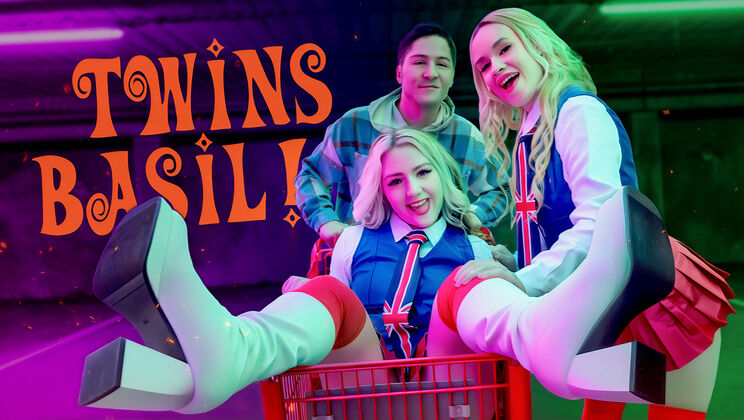 [StepSiblings] - Brunette and Blonde Twins Lick Pussy - Connor Kennedy - Eva Nyx - Khloe Kingsley