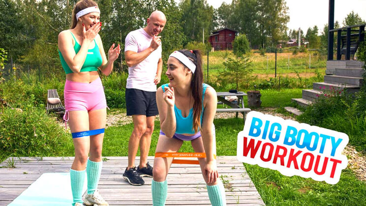 [ClubSweethearts] - Masturbation and Big Booty Exercise Session - Aleks Sam - Remido - Leonoy Sparkle