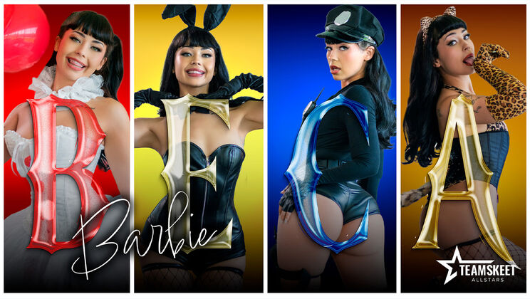 Latina Beca in Choker Gives Blowjob