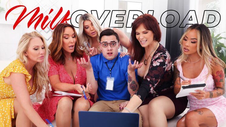 [MILFOverload] - Milf Overload: Syren De Mer's Tech Support Gangbang - Syren De Mer - Alexis Malone - Juan Loco - Rachel Steele - Linda Lan - Taylor Wild