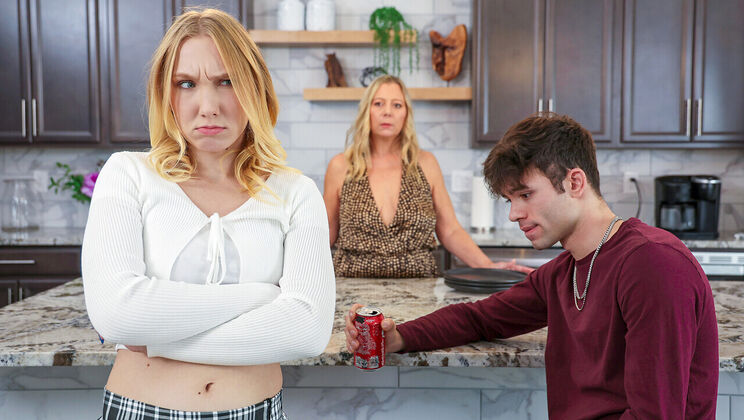 [StepSiblingsCaught] - Shaved Blonde Stepsister Cries from Passionate Deepthroat - Mckenna Lynn - Enzo East