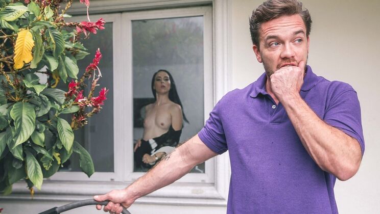 [DigitalPlayground] - Teen Maid With Small Tits Takes Facial - Kyle Mason - Bambi Black