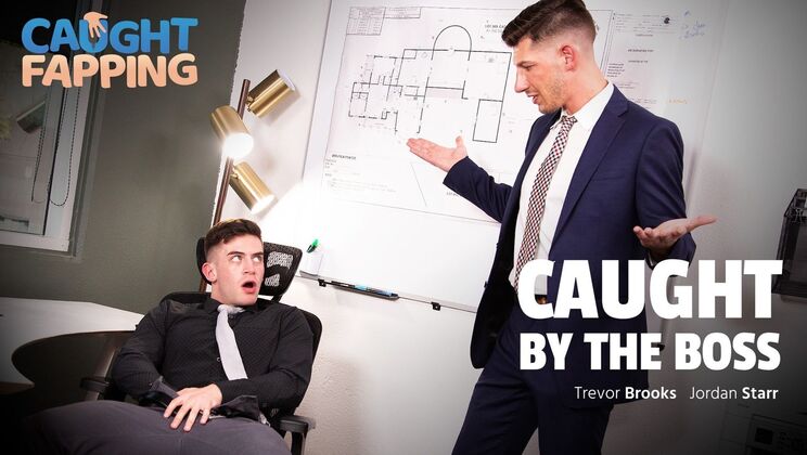 [CaughtFapping] - Caucasian Cutie Gets Caught By Her Boss - Trevor Brooks - Jordan Starr