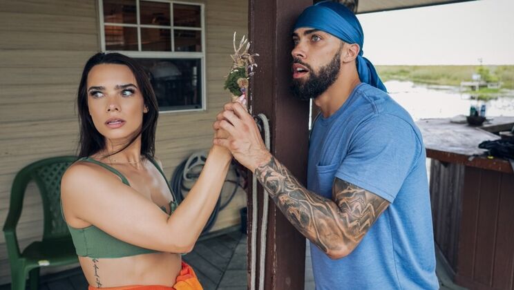 [DigitalPlayground] - Brunette in tank top gives titty fuck and sucks cock