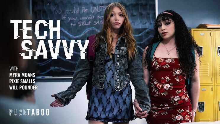 [PureTaboo] - Hairy Pussy Licking and Squirt for Tech Savvy Teacher - Will Pounder - Myra Moans - Pixie Smalls