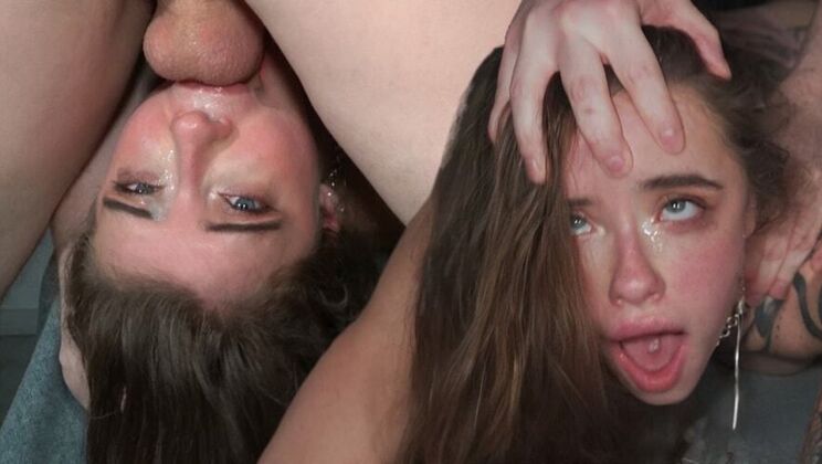 Amateur Brunette's Rough Deepthroat Adventure