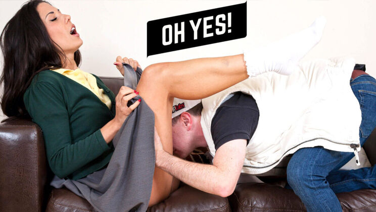 [MyMilfz] - Stepmom Alexa Tomas Caught Giving Blowjob & Deep Throat - Alexa Tomas - Joel Tomas