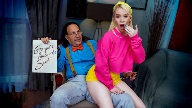 [NotMyGrandpa] - Inheritance Blowjob: Money For Gagging On Old Man's Dick - Eric John - Gigi Sweets