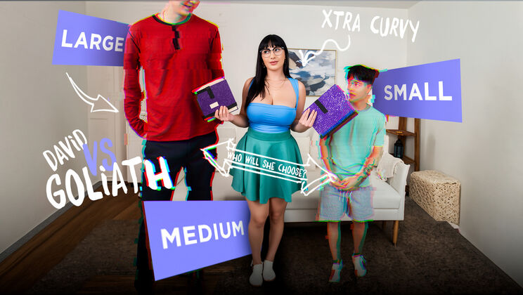 Curvy Teacher Gets Dick Play and Tit Play from Two Guys