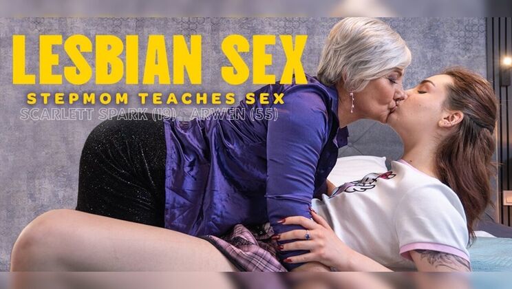 Scarlett Spark Gets a Lesbian Sex Education from Mature Arwen