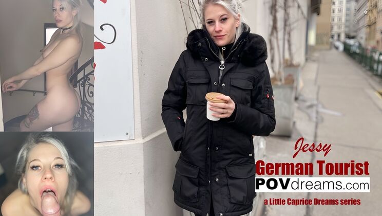 POV German Blonde Tourist Jessy Fun
